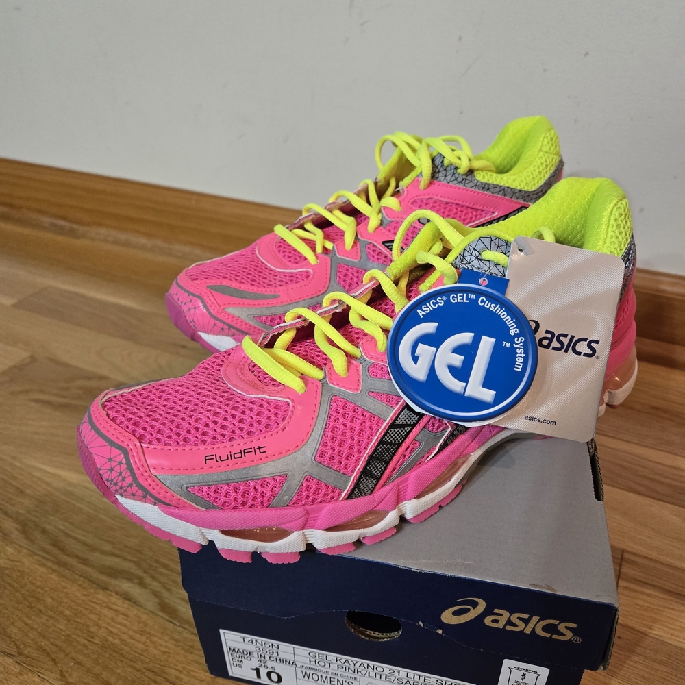 ASICS GEL-Kayano 21 Lite-Show Women's Running Shoes - Hot Pink & Safety Yellow